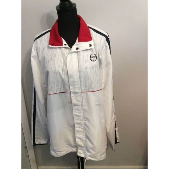 New NWT Sergio Tacchini Jogger Jacket Zip Up Size XL - Picture 1 of 9